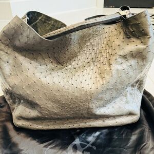 Saint Laurent Hobo ostrich bag